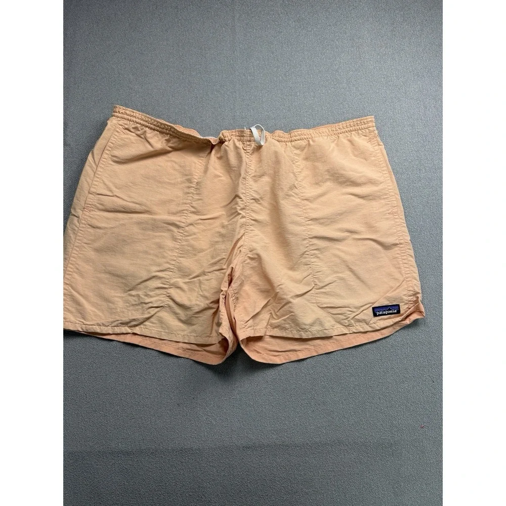 Patagonia Baggies 6 Inch Mens XL Peach Orange Outdoors Hiking Swimming Preppy